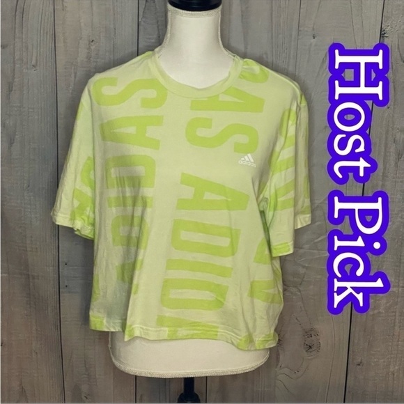 ✅4X Host Pick✅ Adidas Cropped Top, XL - Picture 1 of 8